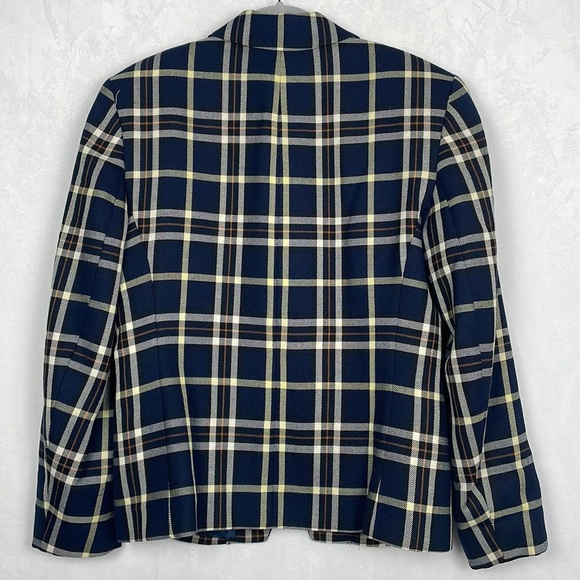 Vintage Pendleton Women's Blazer Suit Jacket, Virgin Wool, Plaid, Size 6 - Picture 3 of 8